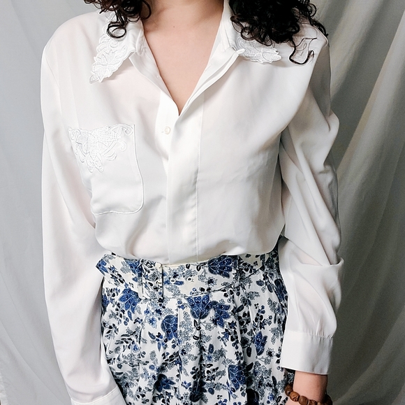 Long sleeve white shirt - Picture 6 of 6